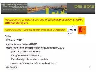 Outline: HERA and ZEUS charmonium production at HERA