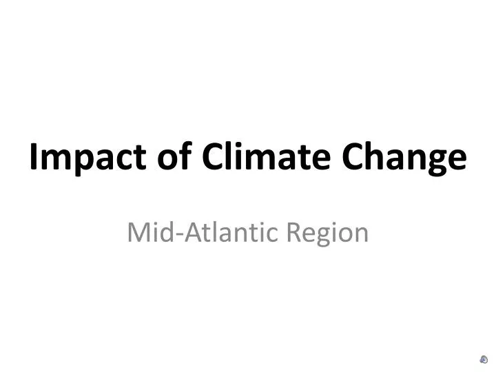 impact of climate change