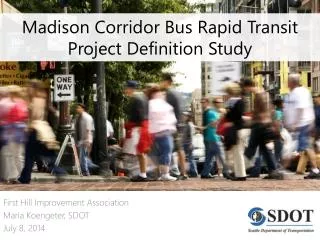 Madison Corridor Bus Rapid Transit Project Definition Study