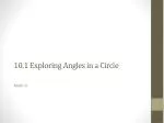 10.1 Exploring Angles in a Circle - slide 1