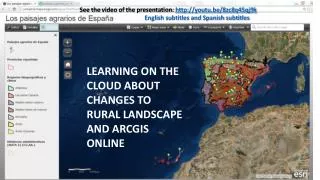 Learning on the Cloud about Changes to rural landscape and ArcGIS Online