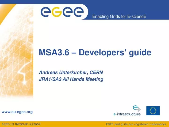 msa3 6 developers guide