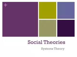 Social Theories