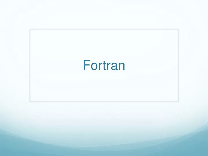 fortran