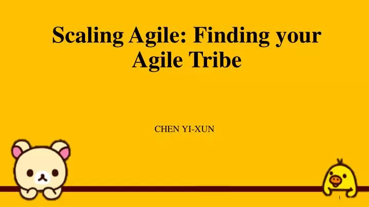 scaling agile finding your agile tribe