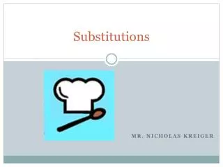 Substitutions