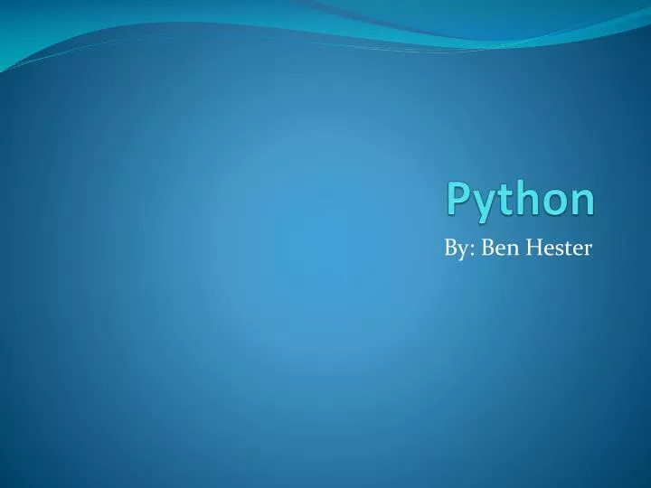 Python 3000 (PyCon, 24-Feb-02007) Guido van Rossum - ppt download