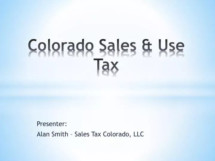 colorado sales use tax