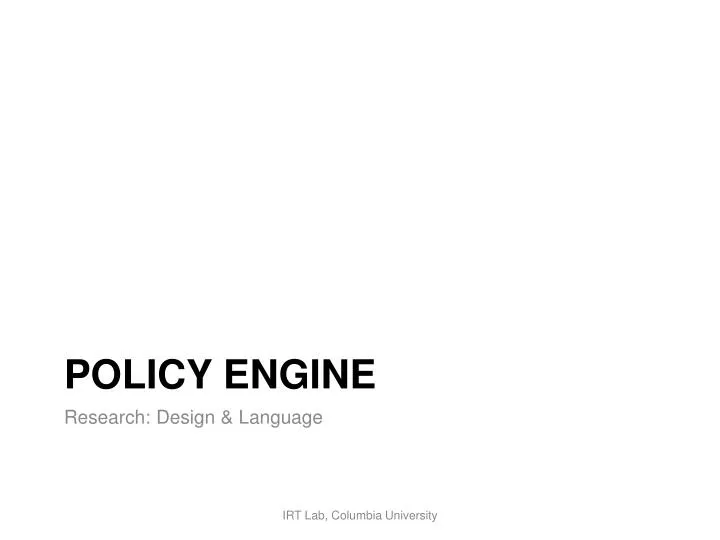 policy engine