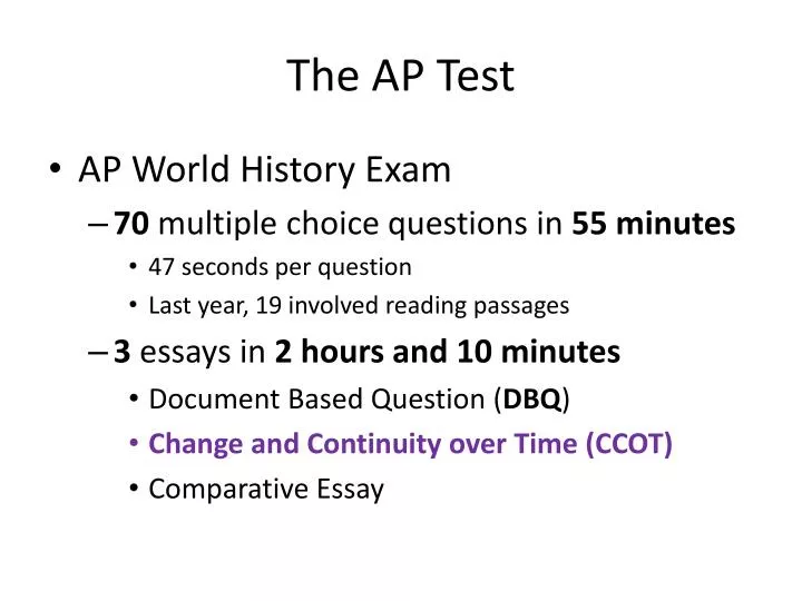 the ap test