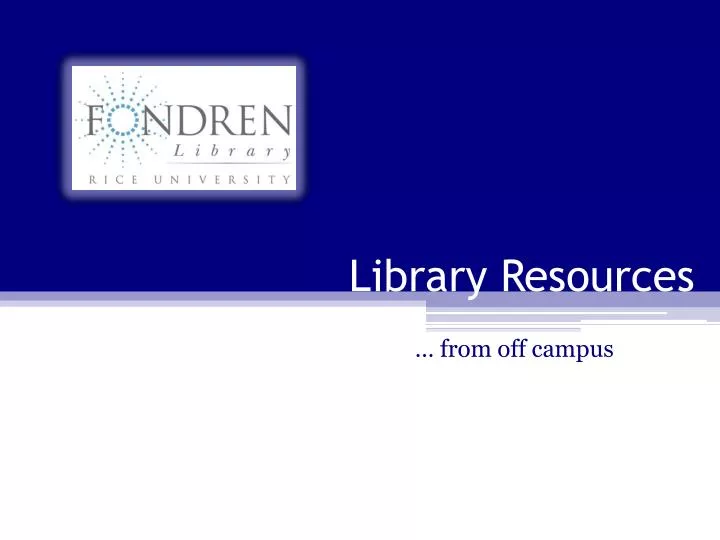 library resources