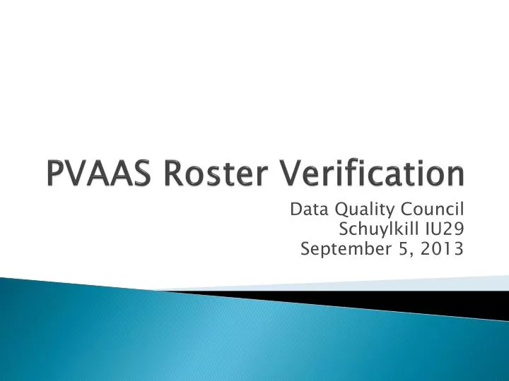 pvaas roster verification