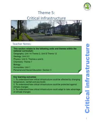 Theme 5: Critical Infrastructure