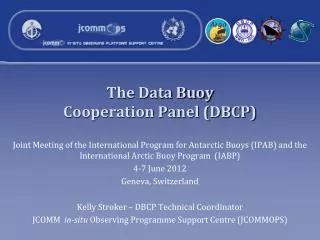 The Data Buoy Cooperation Panel (DBCP)