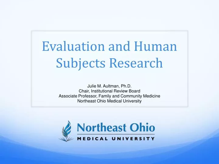 evaluation and human subjects research