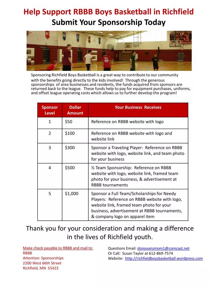 help support rbbb boys basketball in richfield submit your sponsorship today