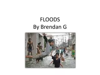 FLOODS By Brendan G