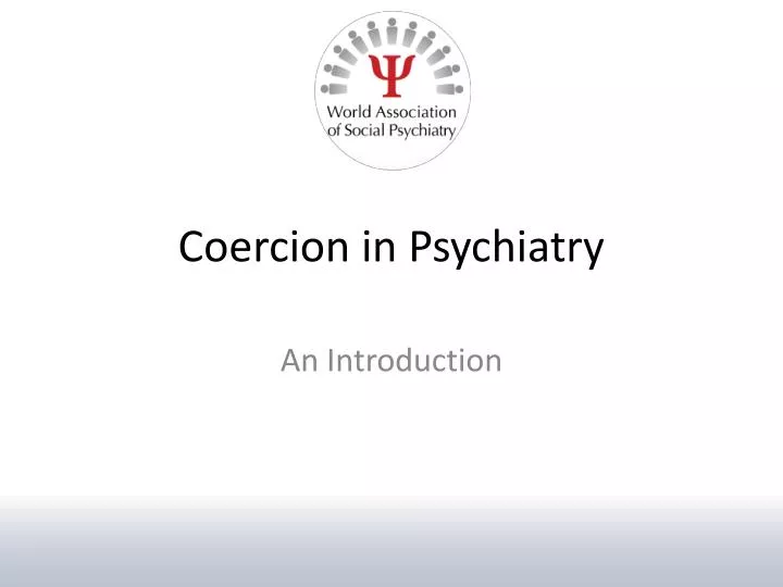 coercion in psychiatry