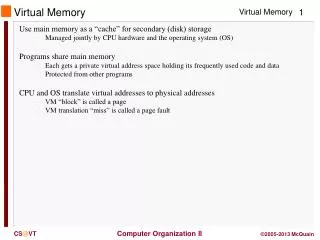 Virtual Memory