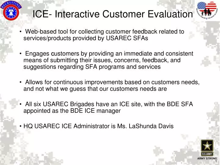 ice interactive customer evaluation