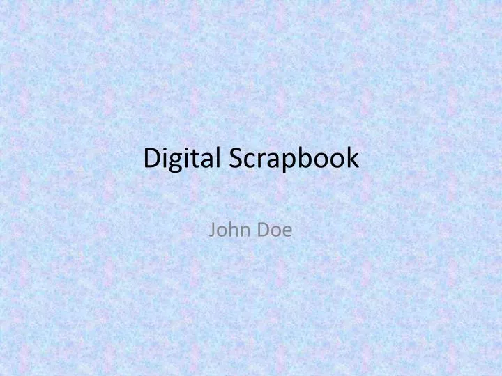 digital scrapbook