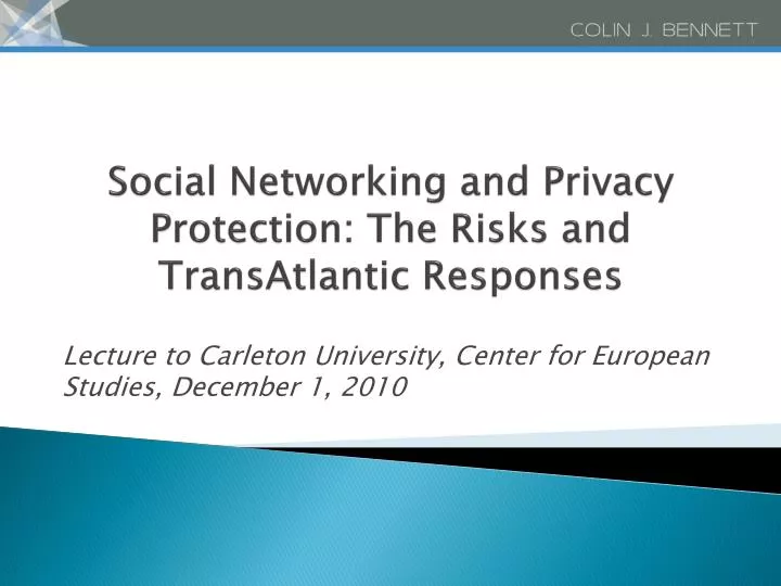 social networking and privacy protection the risks and transatlantic responses