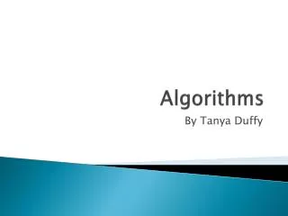 Algorithms