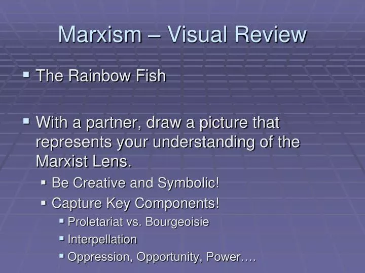 marxism visual review