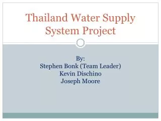 Thailand Water Supply System Project