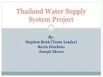 Thailand Water Supply System Project - slide 1