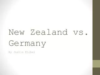 New Zealand vs. Germany