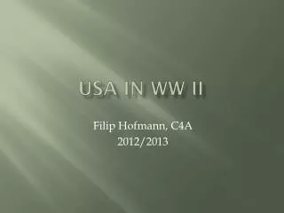 USA in WW II