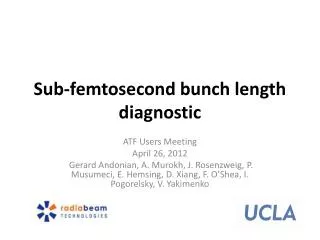 Sub-femtosecond bunch length diagnostic