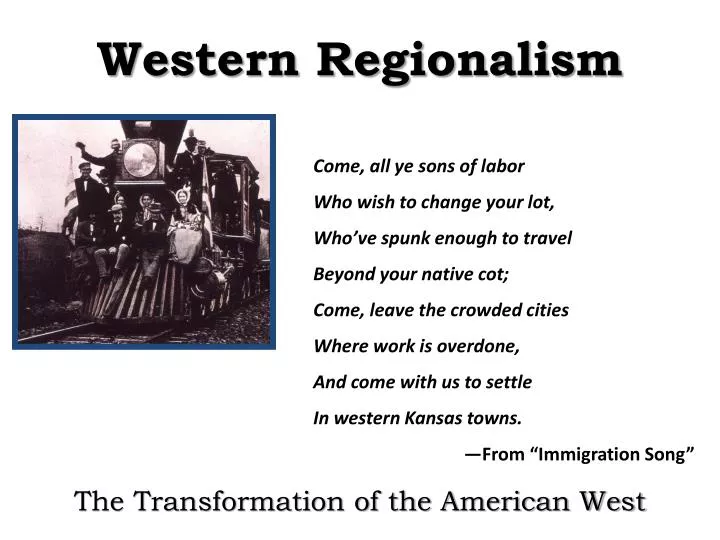 western regionalism