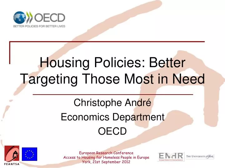 housing policies better targeting those most in need