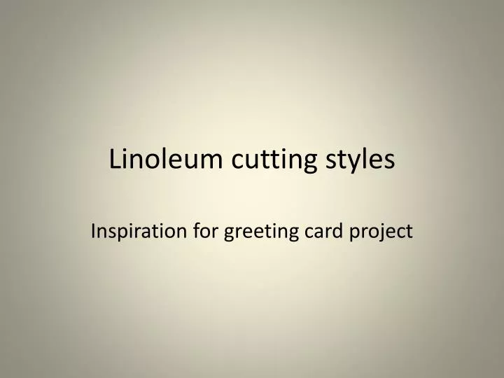 linoleum cutting styles