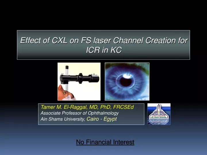 effect of cxl on fs laser channel creation for icr in kc