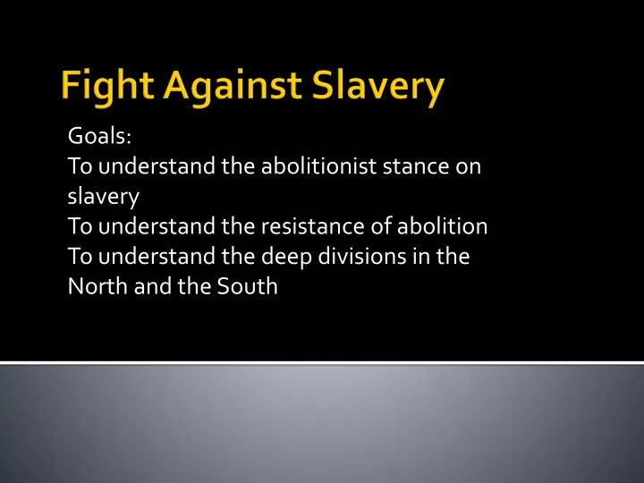fight against slavery