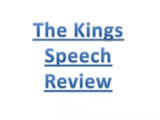 The Kings Speech Review