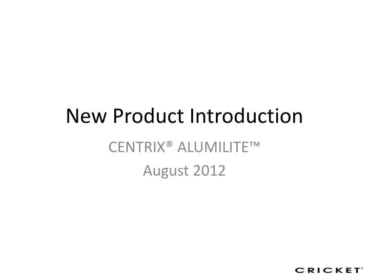 new product introduction