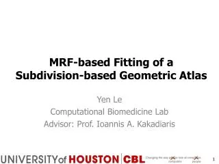 MRF-based Fitting of a Subdivision-based Geometric Atlas