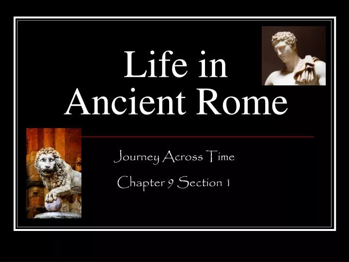 life in ancient rome