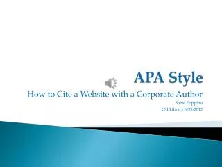 apa style
