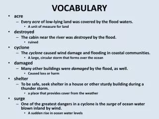 VOCABULARY