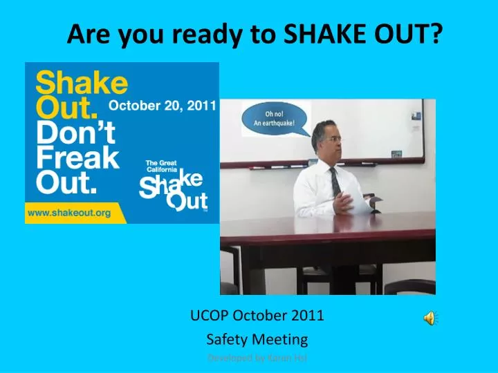 are you ready to shake out