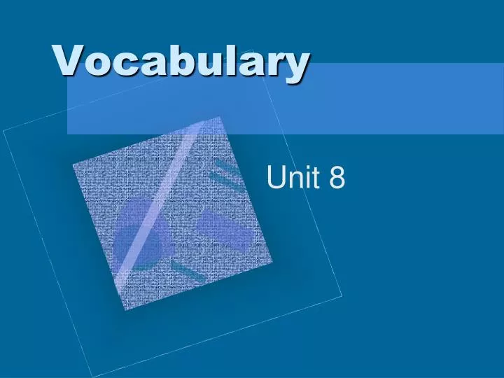 vocabulary