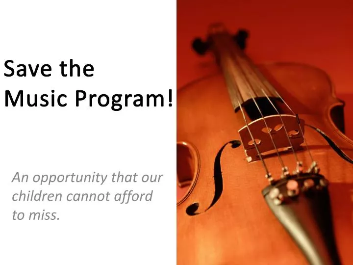 save the music program