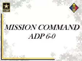 MISSION COMMAND ADP 6-0