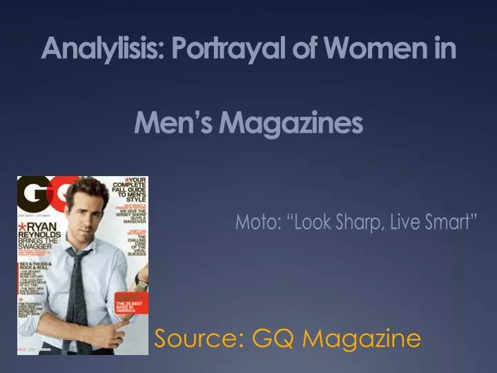 analylisis portrayal of women in men s magazines