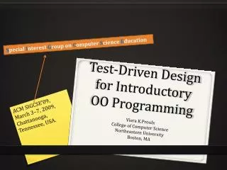 Test-Driven Design for Introductory OO Programming